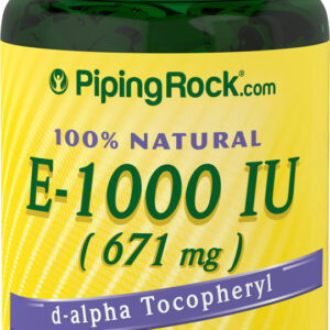 100% Natural Vitamin E, 1000 IU, 100 Quick Release Softgels