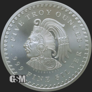 5 oz Aztec Calendar Silver Mynt