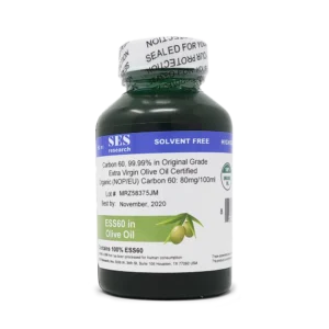 Original Grade Carbon 60, 99.99% and Olive Oil Extra Virgin, Cert. Organic 100ml