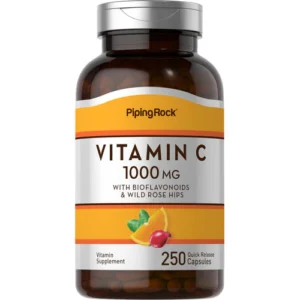 Vitamin C 1000mg med bioflavonoider och nypon 250 Snabbverkande kapslar